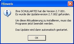 UpdateHinweis